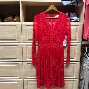 Altar’d State red lace dress
